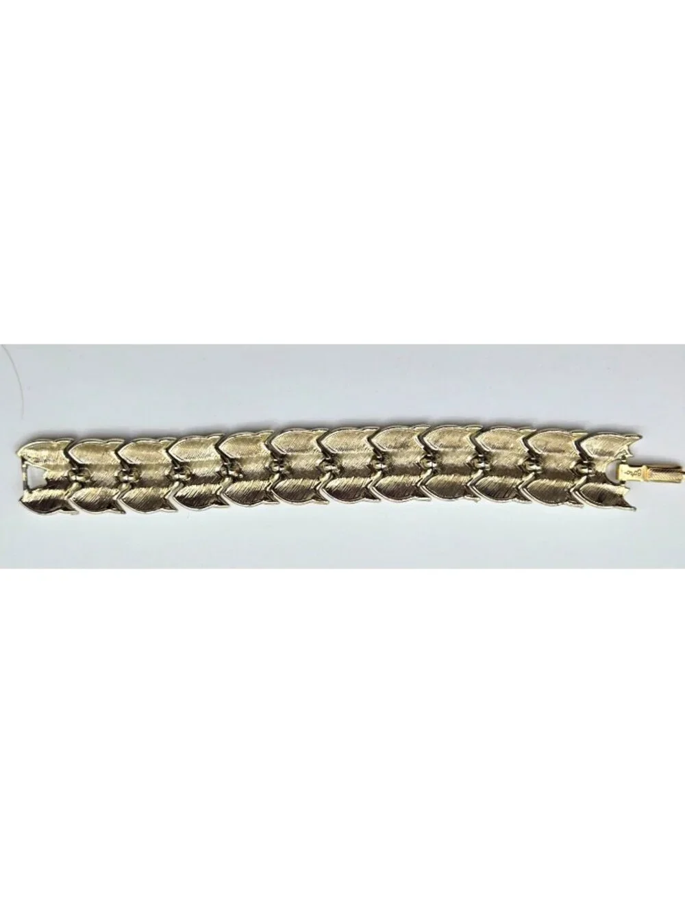 CORO Signed 3-Row Bracelet Elegant Gold Tone Shiny Sparkly Statement Vintage